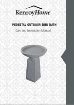 Preview for 1 page of Kenroy Home 51050CON Care And Instructions Manual