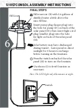 Preview for 6 page of Kenroy Home 51057CONSOL Care And Instructions Manual