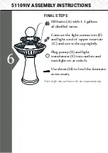 Preview for 6 page of Kenroy Home 51109IV Care And Instructions Manual