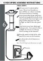 Preview for 6 page of Kenroy Home KYOTO 51052COPBRZ Care And Instructions Manual