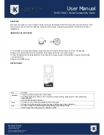 Предварительный просмотр 1 страницы Kensington Scientific KS-EC-10L-E User Manual