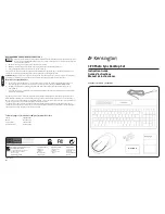 Предварительный просмотр 1 страницы Kensington 64399 Instruction Manual