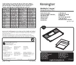 Kensington BlackBelt 2nd Degree Microsoft Surface Pro 4 Quick Start Manual предпросмотр