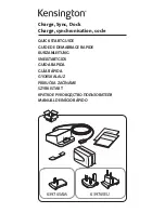 Kensington Charge, Sync, Dock Charge, synchronisation, socle Quick Start Manual предпросмотр