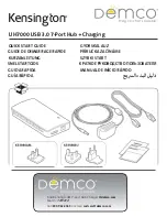 Предварительный просмотр 1 страницы Kensington Demco UH7000 Quick Start Manual