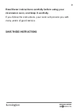 Preview for 3 page of Kensington EM2334A2FK Instruction Manual