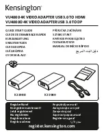 Preview for 1 page of Kensington K33988 Quick Start Manual