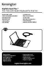 Preview for 1 page of Kensington KeyFolio Exact Plus Quick Start Manual