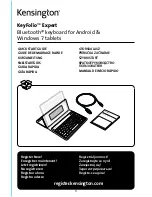 Kensington KeyFolio Expert Quick Start Manual preview