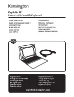 Kensington KeyFolio Fit Quick Start Manual preview