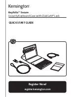 Preview for 1 page of Kensington KeyFolio Secure Quick Start Manual