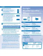 Kensington Micro FM Transmitter Instruction Manual предпросмотр