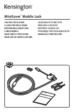 Kensington MiniSaver Mobile Lock Instruction Manual preview