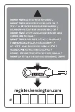 Preview for 2 page of Kensington MiniSaver Mobile Lock Instruction Manual