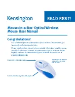 Preview for 1 page of Kensington Mouse in a Box User Manual