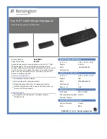 Kensington Pro Fit K64408US Specifications preview