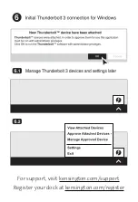 Preview for 6 page of Kensington SD2480T Thunderbolt 3 Installation Manual