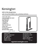 Kensington sd3000v Quick Start Manual preview