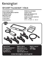 Preview for 1 page of Kensington SD5200T Quick Start Manual