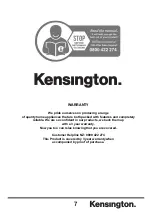 Preview for 9 page of Kensington TO8709E-SA Instruction Manual