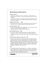 Предварительный просмотр 8 страницы Kensington TP-18PRO Instruction Manual