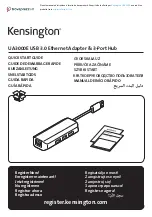 Preview for 1 page of Kensington UA3000E Quick Start Manual