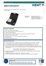 Preview for 1 page of KENT 86355 Quick Start Manual