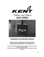 Предварительный просмотр 1 страницы KENT Estate LP Gas Fire Installation And Operation Manual