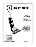 KENT KC-165D Operating, Maintenance Instructions & Illustrated Parts List preview