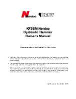 Preview for 1 page of KENT Nordco KF3BM Owner'S Manual