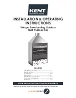 KENT Tekapo Installation & Operating Instructions Manual предпросмотр