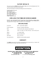 Предварительный просмотр 4 страницы Kenton GPIM-16 Operating Manual