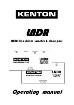 Предварительный просмотр 1 страницы Kenton LNDR MIDI line driver Operating Manual