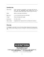 Предварительный просмотр 4 страницы Kenton MERGE-4 Operating Manual