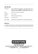 Предварительный просмотр 6 страницы Kenton MERGE-8 Operating Manual