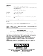 Preview for 4 page of Kenton MIDI USB HOST Operating Manual