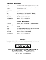 Preview for 7 page of Kenton MidiStream Operating Manual