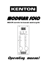 Preview for 1 page of Kenton Modular Solo Operating Manual