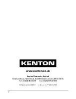 Preview for 32 page of Kenton PRO SOLO mk3 Operating Manual