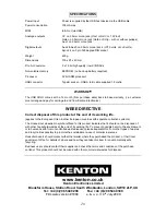 Preview for 20 page of Kenton USB SOLO Operating Manual