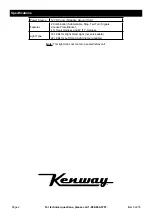 Предварительный просмотр 2 страницы Kenway 64274 Owner'S Manual & Safety Instructions