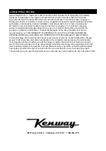 Предварительный просмотр 8 страницы Kenway 64274 Owner'S Manual & Safety Instructions