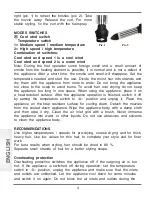 Предварительный просмотр 5 страницы KENWELL DH-123 Instruction Manual