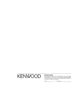 Preview for 20 page of Kenwood 103AR Instruction Manual