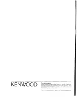 Preview for 20 page of Kenwood 104AR Instruction Manual