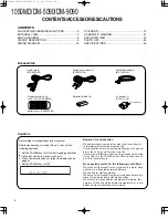 Предварительный просмотр 2 страницы Kenwood 1050MD Service Manual