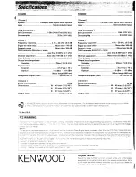 Предварительный просмотр 24 страницы Kenwood 1060CD Instruction Manual