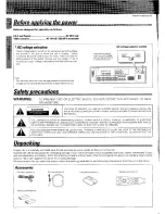 Предварительный просмотр 2 страницы Kenwood 1060VR Instruction Manual