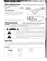 Предварительный просмотр 2 страницы Kenwood 107VR Instruction Manual