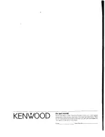 Предварительный просмотр 32 страницы Kenwood 107VR Instruction Manual